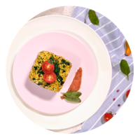 Riso Flora_Timballo_Spinaci-PestoRosso_307x307